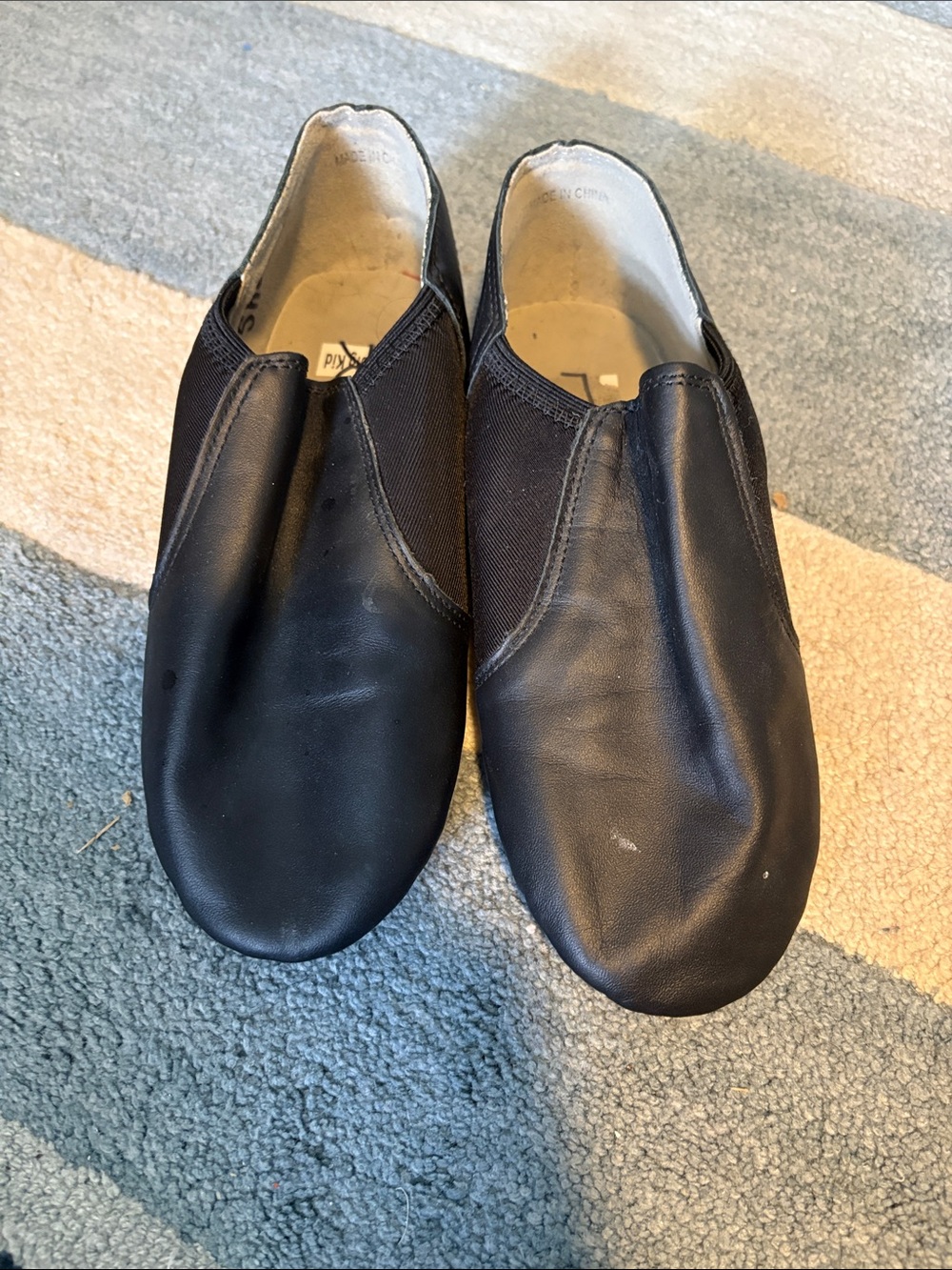Black Split Soled Jazz Shoes size 4.5